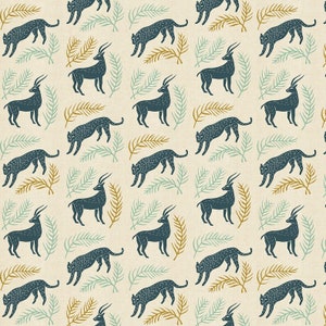 Cotton and Steel Fabric, All Through The Land Grassland Choose your cut