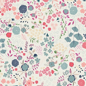 Art Gallery Fabric Flower Child collection, Blooming Ground Lustrous, Choose your cut