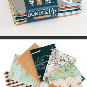 Woods Edition 12 Fat Quarter Bundle Art Gallery Quilt Fabric, Bundle Up