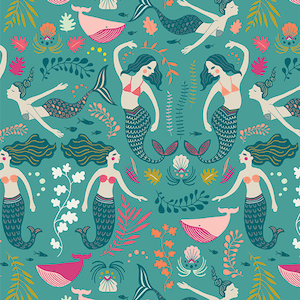 Art Gallery Cotton Fabric Siren Song Eight, Path to Discovery, Jessica Swift Choose your cut