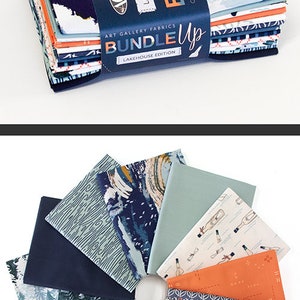 Lakehouse Edition 12 Fat Quarter Bundle Art Gallery Quilt Fabric, Bundle Up