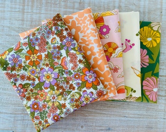 Curated Bundle, 5 Half Yard Cuts, Flower Bloom Collection Art Gallery Fabric