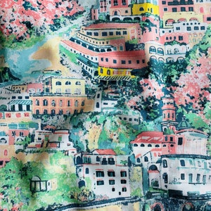 Costiera Amalfitana, Capri Collection by Katarina Roccella Art Gallery Fabric