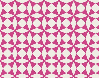 Windmill in Magenta, Blush Collection by Dana Willard Art Gallery Fabric, Choose your cut, Cotton Quilting Fabric