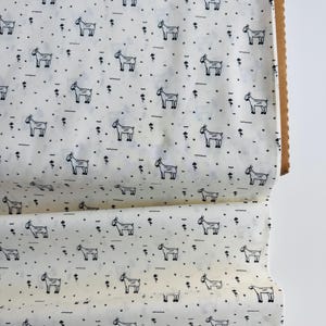 Day Trip Collection, Grazing Goats by Art Gallery Fabrics, Cotton Quilt Fabric