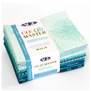 Glacier Edition Curated Bundle, Color Master Art Gallery Fabric 16 Fat Quarter Bundle