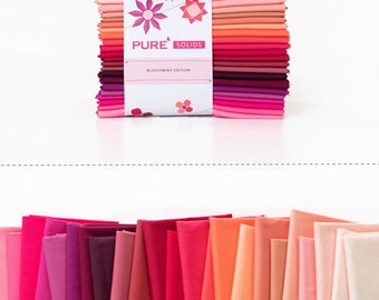 23 Fat Quarter Bundle Art Gallery-quiltstof, Pure Solids Blossoming Edition