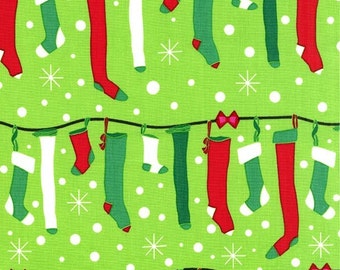 Michael Miller Christmas Fabric Stuff die Stockings Girlande, wähle deinen Schnitt