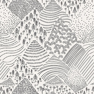 Mountain Pines, Pine Lullaby Rediscovered, Art Gallery Fabric, Choose your cut, Cotton Quilting Fabric