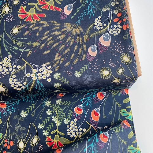 Art Gallery Fabric Indie Folk Meadow in Dim, Choose your cut
