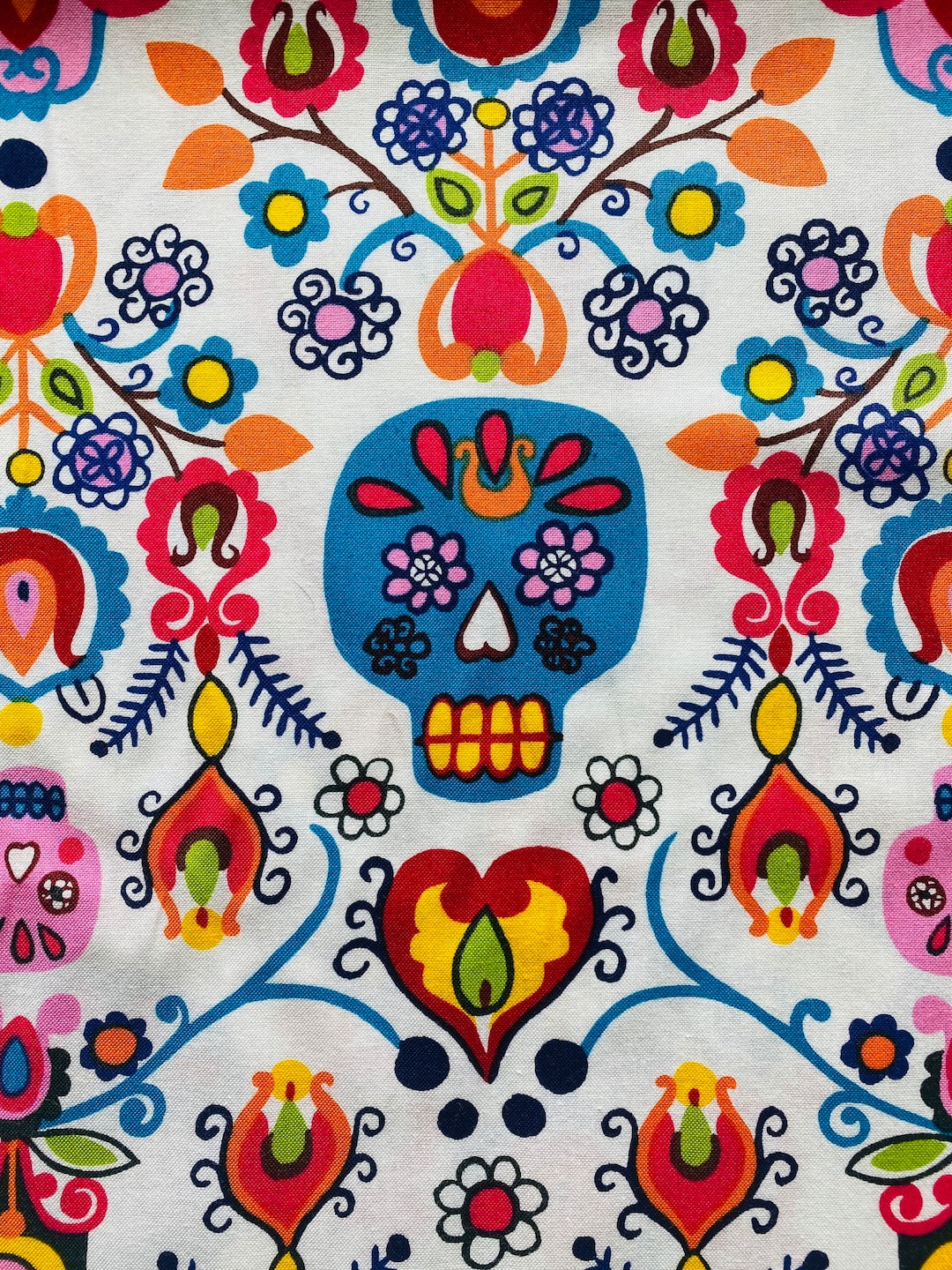 USA 生地　アレキサンダーヘンリー　海の骸骨　スケルトンデルマール　2018 USA 生地アレキサンダーヘンリー海の骸骨スケルトンデルマール2018