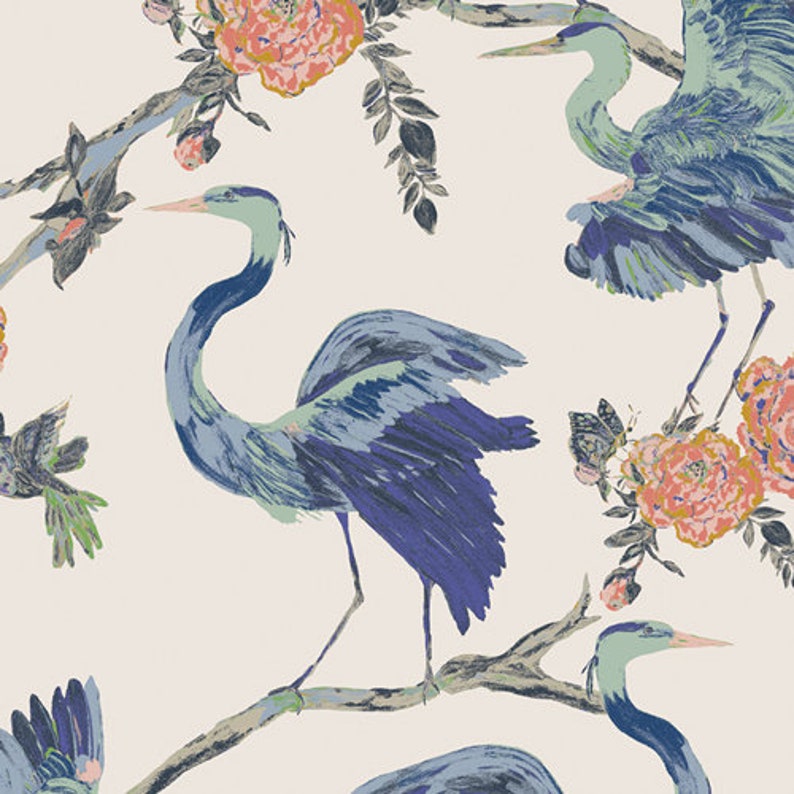 Art Gallery Fabric Eve Collection, Heron's Landing Choose your cut, Cotton Quilt Fabric image 1