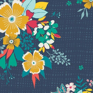 Summerdress Dreams Tide, Sun Kissed Collection by Maureen Cracknell Art Gallery Fabric, Choose your cut