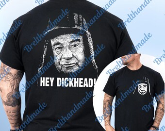 Hey Dickhead Retro Digital Download, Vintage Black And White Portrait PNG, Edgy Humor Meme, Sarcastic Meme Sublimation, Vintage Humor PNG