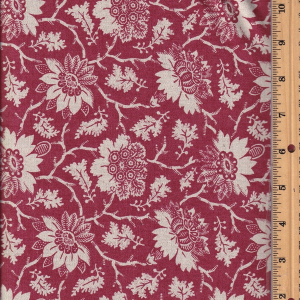 La Vie Boheme Linen, by French General for Moda, French Red  13900 11L