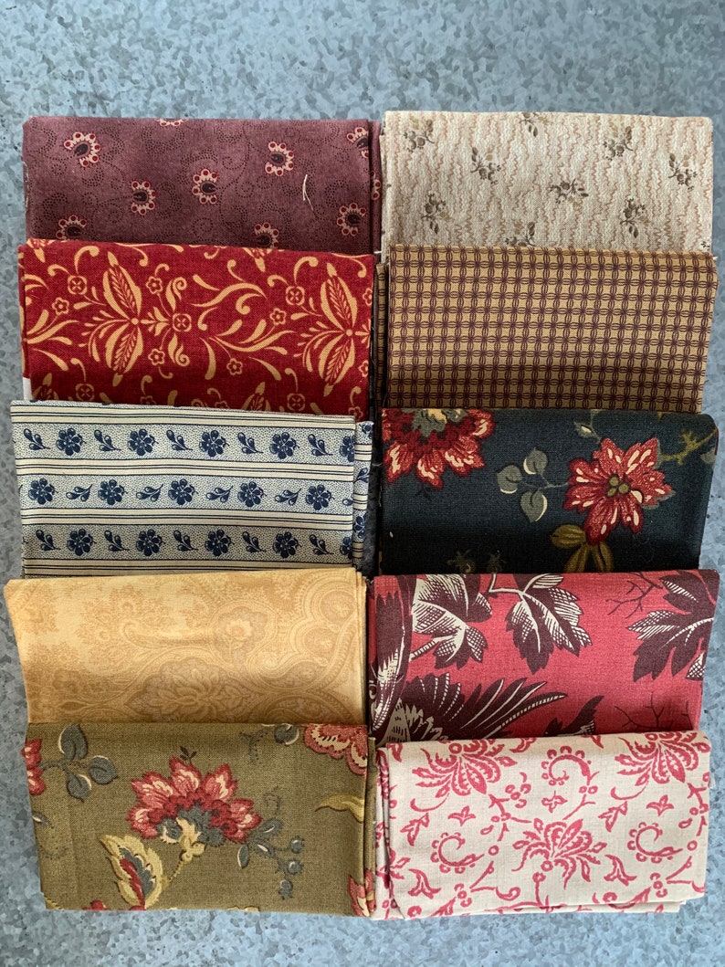 Quarter Yard Bundle of 10 Cuts