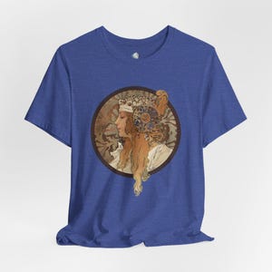 Alphonse Mucha Tee- Tete Byzantine (Blonde), 1890s Art Nouveau Vintage T-Shirt
