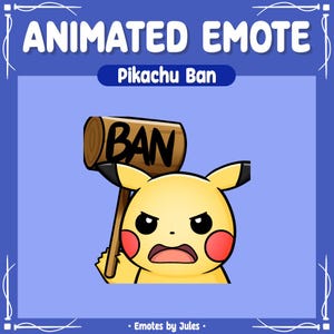 PIKACHU BAN EMOTE | Twitch | Discord | YouTube | Streaming