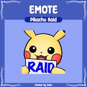 PIKACHU RAID EMOTE | Twitch | Discord | YouTube | Streaming
