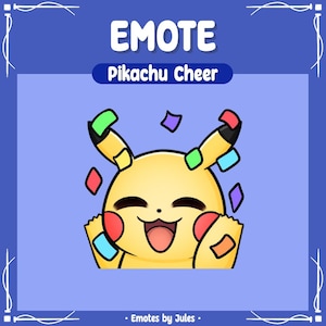 PIKACHU CHEER EMOTE | Twitch | Discord | YouTube | Streaming