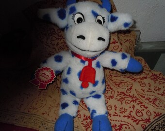 blue cow stuffed animal