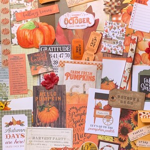 Autumn Junk Journal Kit, October Journal, October Road, Fall Paper Pack ...