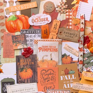 Autumn Junk Journal Kit, October Journal, October Road, Fall Paper Pack ...