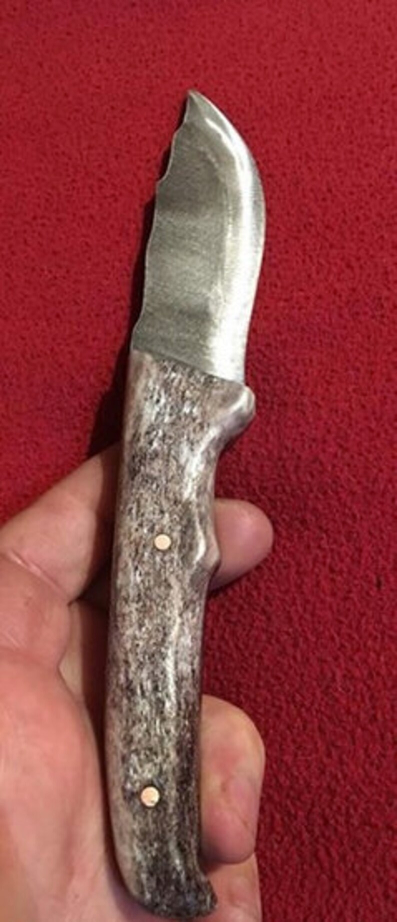 Chainsaw Bar Knife with Caribou Antler Handle Etsy