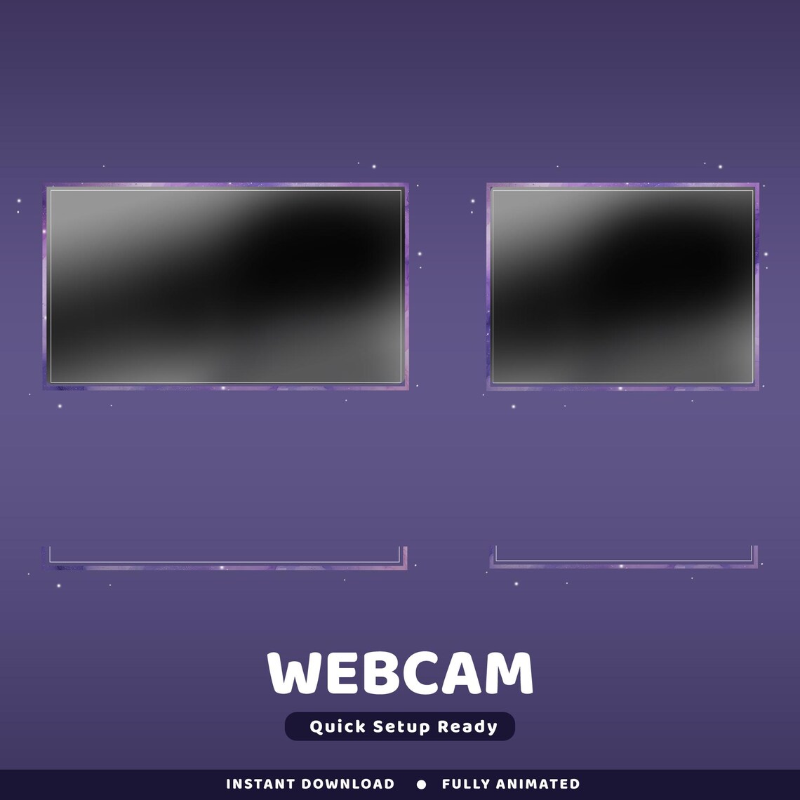 Stardust Veil Animated Twitch Overlay Package, Galaxy Vtuber, Nebula ...