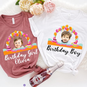 Custom Face Birthday Shirt, Birthday Photo Tee, Matching Birthday Party Group Tee, Custom Photo Shirts, Funny Birthday Tee, Face Photo Shirt