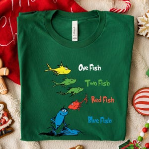 One Fish Two Fish Cotton Shirt: Teacher Costume, Group Party Tee image 2