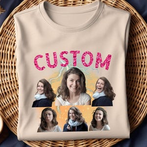 Custom Girl friend T-Shirt, Shirt With Girlfriend Face, Custom Photo Vintage Shirts, Custom Your Own Picture Idea, Custom Bootleg Rap Tee