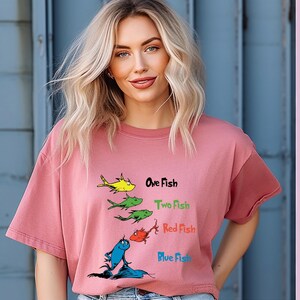 One Fish Two Fish Cotton Shirt: Teacher Costume, Group Party Tee image 4