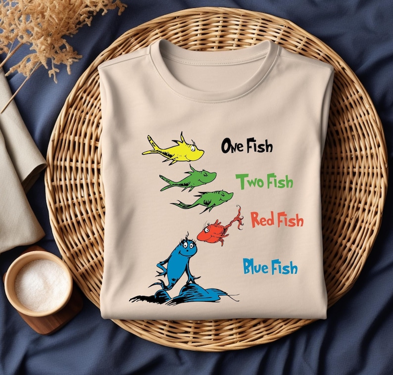 One Fish Two Fish Shirt, Red fish Blue fish shirt, Teacher Funny Shirts, Daycare Teacher Costumes, Group Party Outfits, Matching Party Tee, 100 Days School Shirt,Teacher Life, Reading Friends Dr. Seuss Shirt,Dr Seuss Shirt