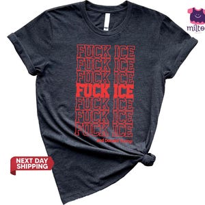 Abolish Ice Shirt, T-shirt Fuck Ice, Anti-Trump, T-shirt anti manifestation contre la GLACE, T-shirt de déclaration politique, Militant des droits humains, Justice sociale image 3