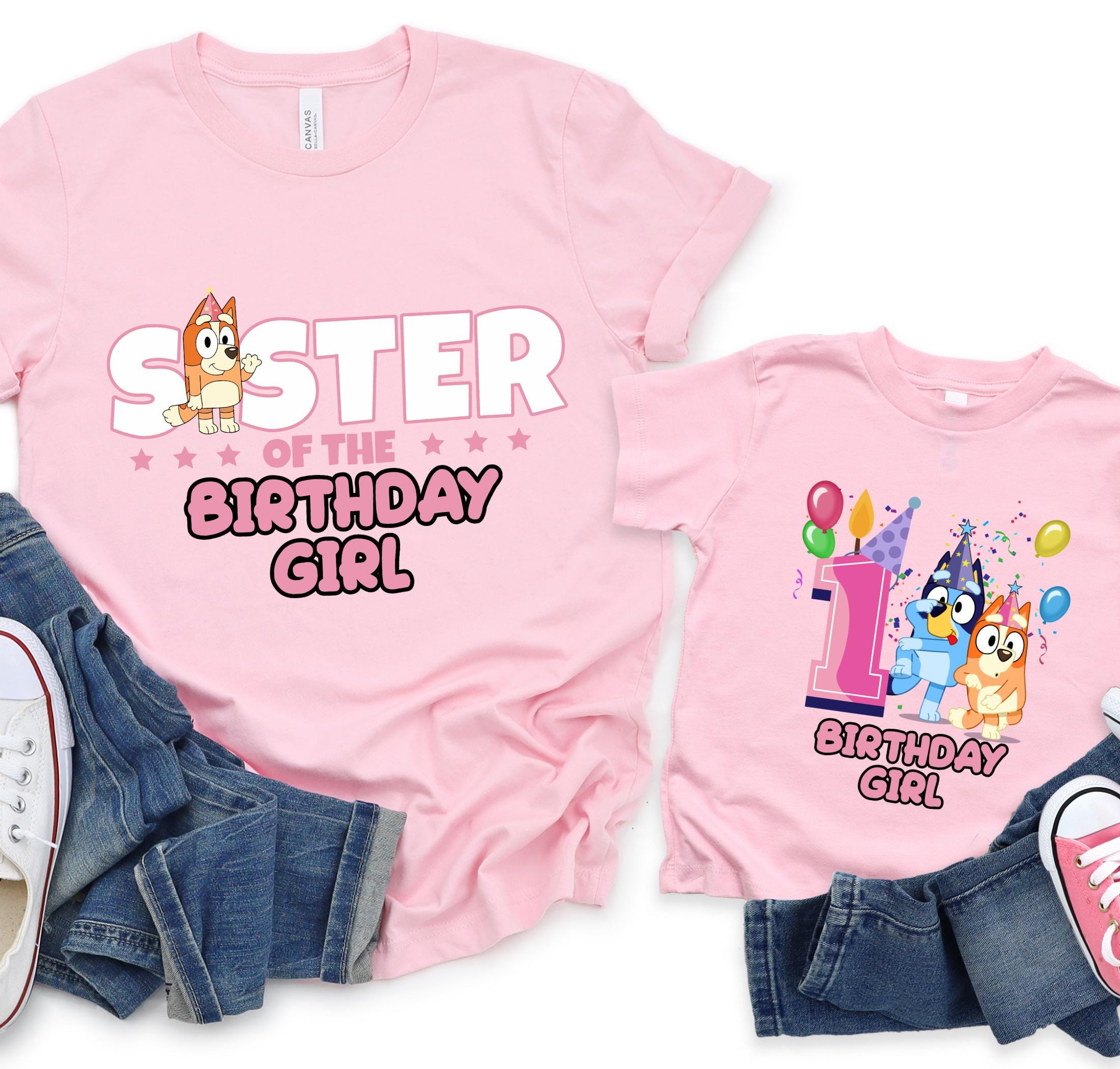 Blue Birthday Family Matching Shirt – DTF Print