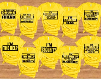 Custom Friend Group Shirt: Funny Matching Cotton Tee