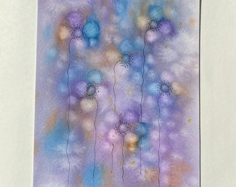 ORIGINAL Watercolour Painting Art Flowers