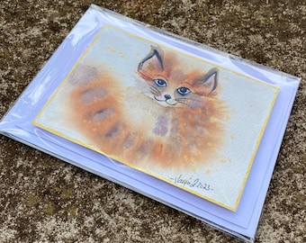 ORIGINAL Watercolour Painting Cards with Envelopes