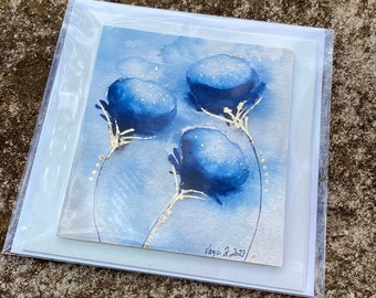 ORIGINAL Watercolour Painting Cards with Envelopes