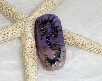 Handmade Lampwork Seahorse Dragon Glass Bead