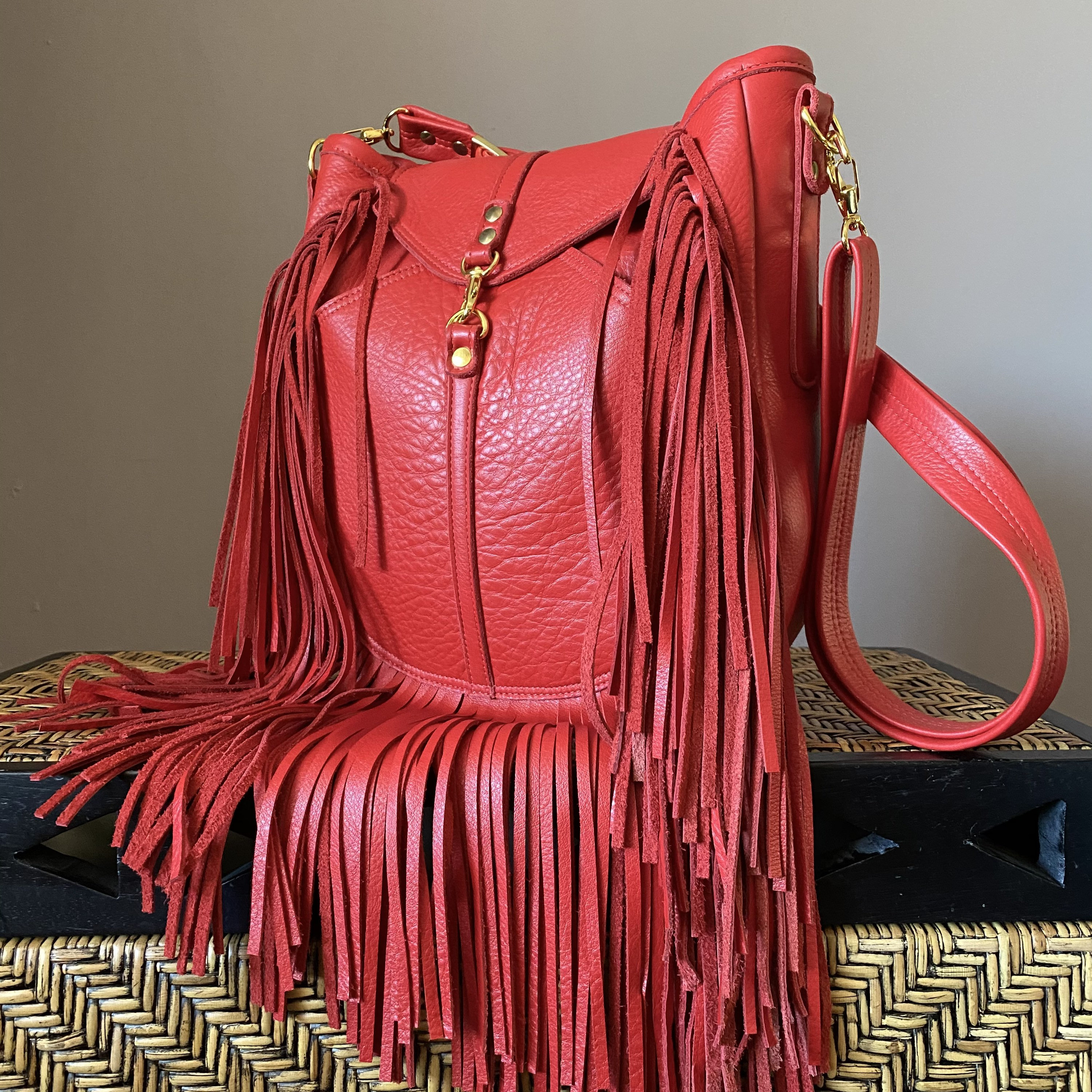Buy Hand Made Red And White Handbag,Striped Fringe Purse,Fringe Handbag,Hippie,Boho,Custom  Made,Purse,Handbag, made to order from ilovethelmalu