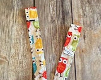 Fabric Toy Strap, Sophie Strap, Sippy Cup Strap, Toy Leash, Toy Strap,  Owls Bermuda