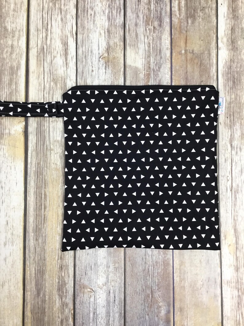 Reusable Wet Bag, Heat Sealed and Waterproof, Perfect for the pool, beach, gym, travel, diapers and more Multiple Sizes and Style Available image 8