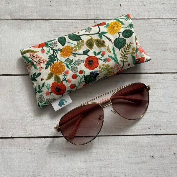 Eyeglasses Case, Sunglasses Case, Soft Glasses Case, Fabric Glasses Case, Sunnies Case, Travel Glass Case, Rifle Paper Co Glasses Case