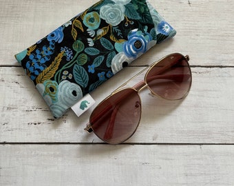 Soft Glasses Case, Fabric Glasses Case, Sunnies Case, Travel Glass Case, Rifle Paper Co Glasses Case, Eyeglasses Case, Sunglasses Case,