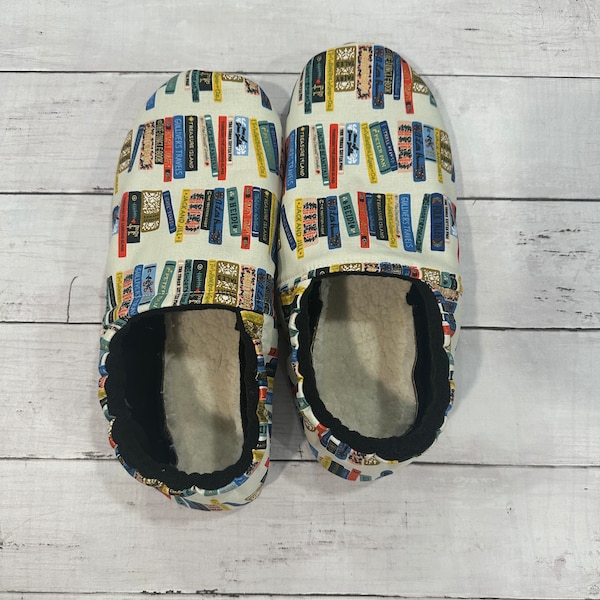 Slippers, Rifle Paper Co Slippers in sizes for Babies, Children, Youth and Adult, Matching Slippers for the Family, Machine Washable Moccs