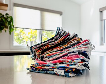Earth Day Special, 10 Small Snack Bag Sale, Snack Bag Surprise Pack, Reusable Zipper Bag, Reusable Snack Bag, Zipper Pouch, Reusable Bag