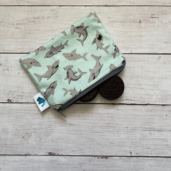 Reusable Snack Bag, Reusable Zipper Bag, Reusable Sandwich Bag, Zipper Pouch, Reusable, Animal Snack Bag, Waste Free Bag, Reusable Bag, Bag