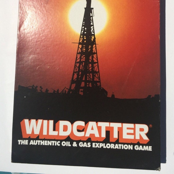 Vintage Board Game WildCatter Oil and Gas Exploration Game 1981